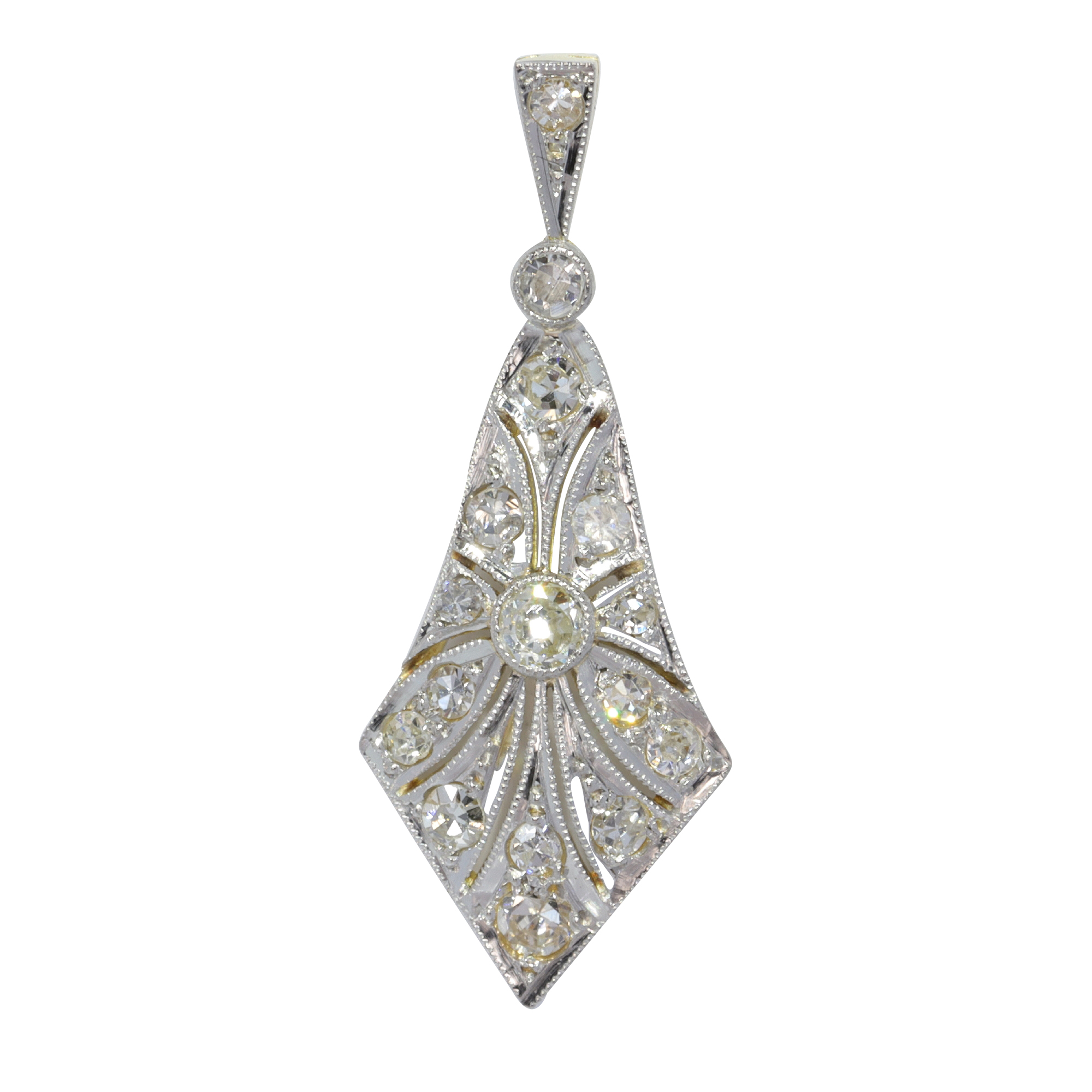 Vintage 1920's Art Deco diamond pendant